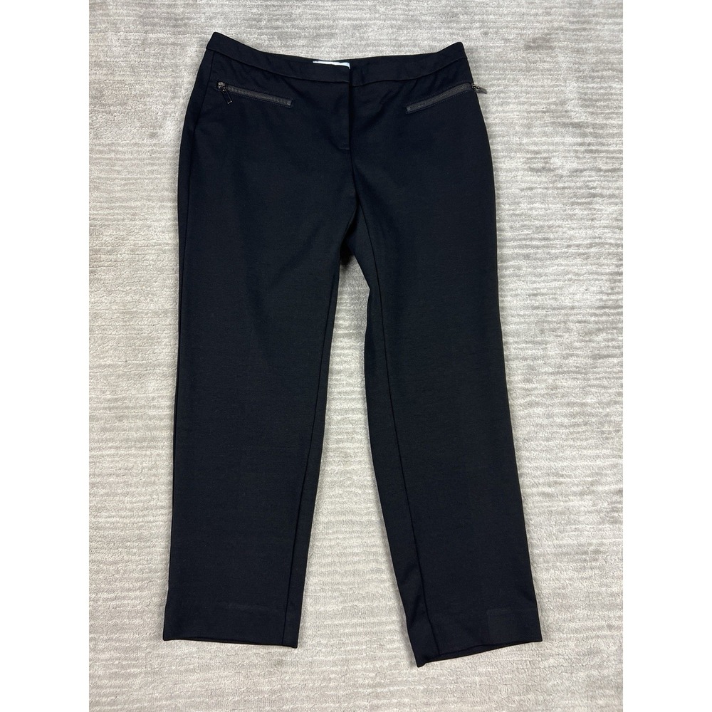 White House Black Market Dress‎ Pants Womens 6 Black Ankle Career Casual